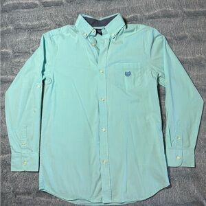 Chaps Men's Aqua Button-Down Shirt